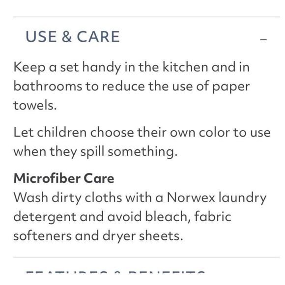 Norwex Counter Cloths and Box Set - Set of 6 Cloths NWT - Picture 5 of 14